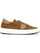 Philippe Model Leather Trim Sneakers - Brown