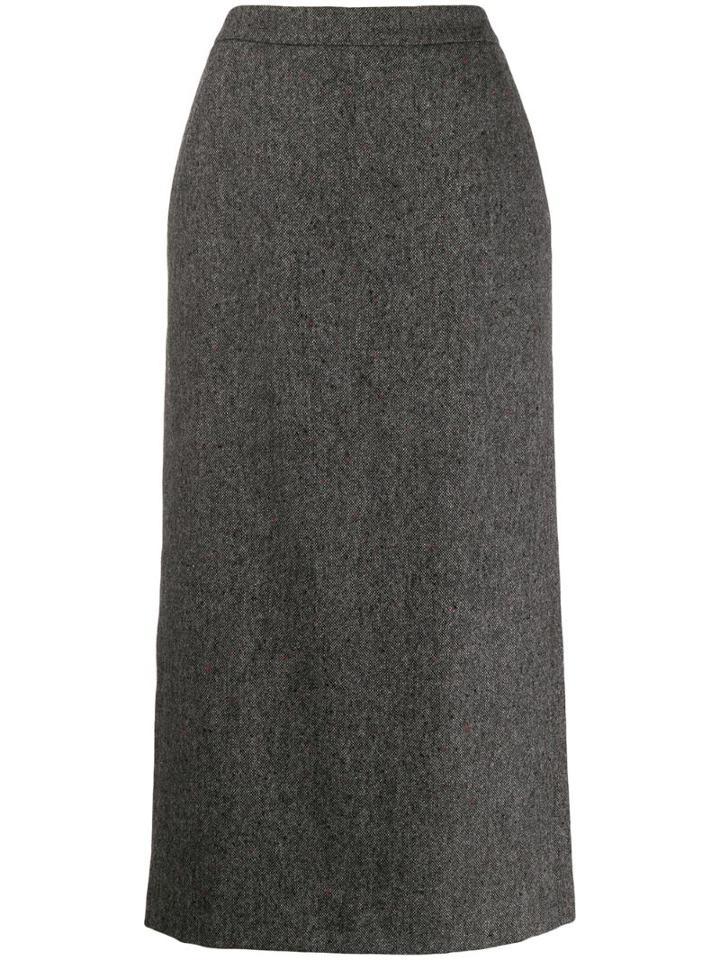 Aspesi Long Pencil Skirt - Grey