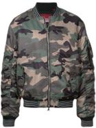 Mostly Heard Rarely Seen 8-bit Pixel Eyes Bomber Jacket - Green