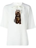 Dolce & Gabbana Crowned Kitten Patch Top