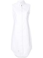 Thom Browne Mid Length Shirt Dress - White