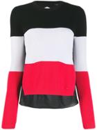 Armani Exchange Tri-colour Knot Sweater - Black