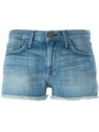 Current/elliott Raw Hem Denim Shorts, Women's, Size: 29, Blue, Cotton