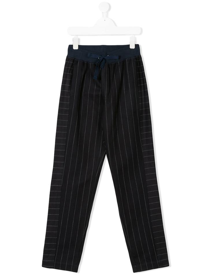 Anne Kurris Teen Pinstripe Drawstring Trousers - Blue