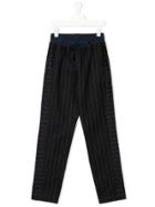 Anne Kurris Teen Pinstripe Drawstring Trousers - Blue