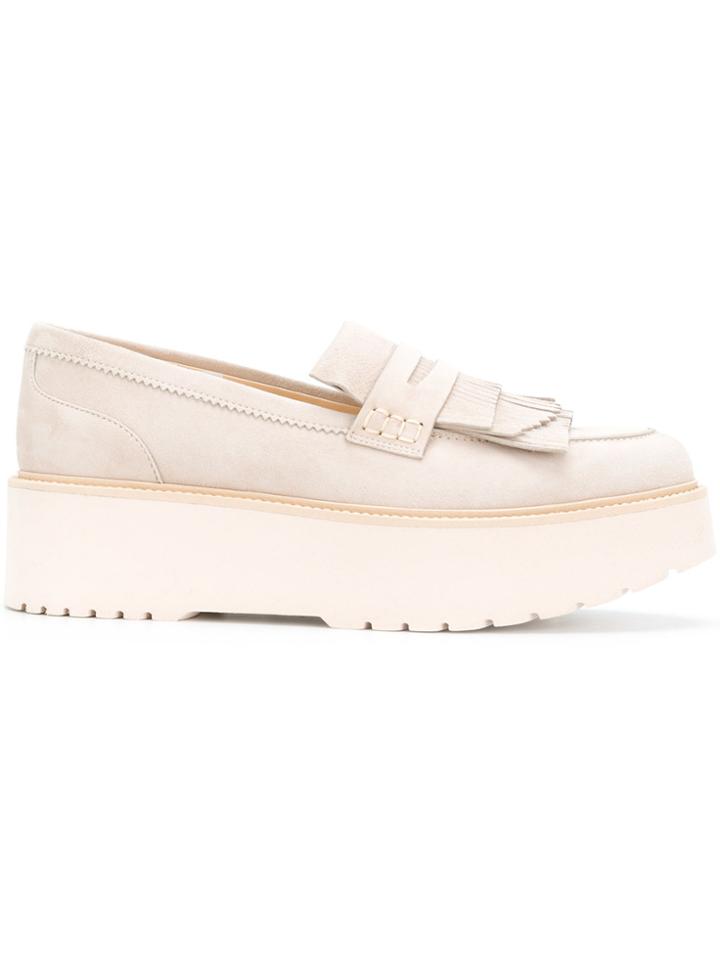 Hogan Platform Loafers - Nude & Neutrals