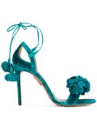 Aquazzura Wild Flower Sandals - Blue