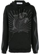 Filles A Papa Dolphin Rhinestone Hoodie - Black