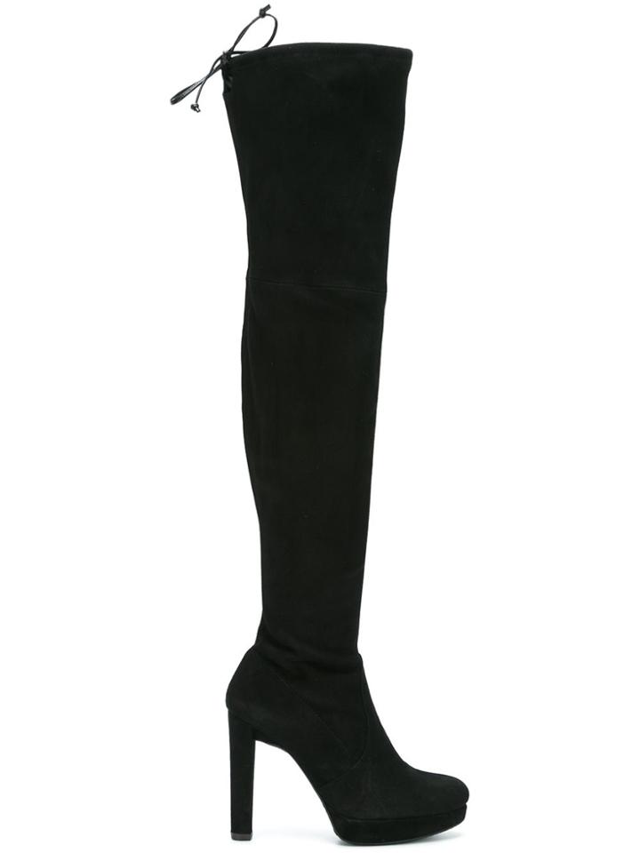 Stuart Weitzman Plathighland Heeled Boots - Black