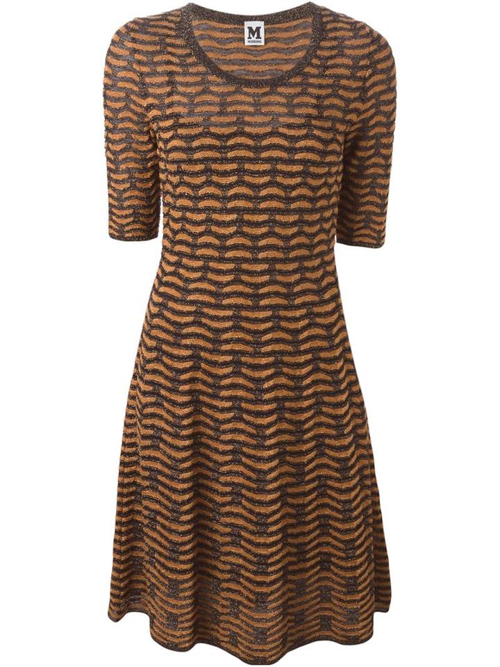 M Missoni Three-quarter Sleeve Knit Dress