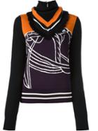 Tory Burch 'trocadero' Jumper, Women's, Size: Medium, Black, Polyamide/viscose/wool