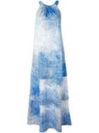 Kenzo 'sand' Maxi Dress, Women's, Size: 40, Blue, Cotton