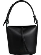 Burberry The Small Leather Bucket Bag - Black