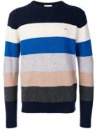 Sun 68 Striped Knit Jumper - Blue