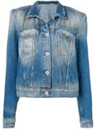 Unravel Project Stonewashed Denim Jacket - Blue