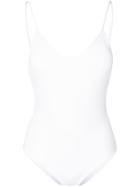Fisico Frill-back Swimsuit - White