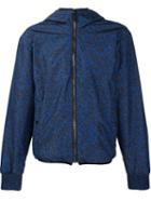 Calvin Klein Collection Printed Windbreaker, Men's, Size: 48, Blue, Polyester