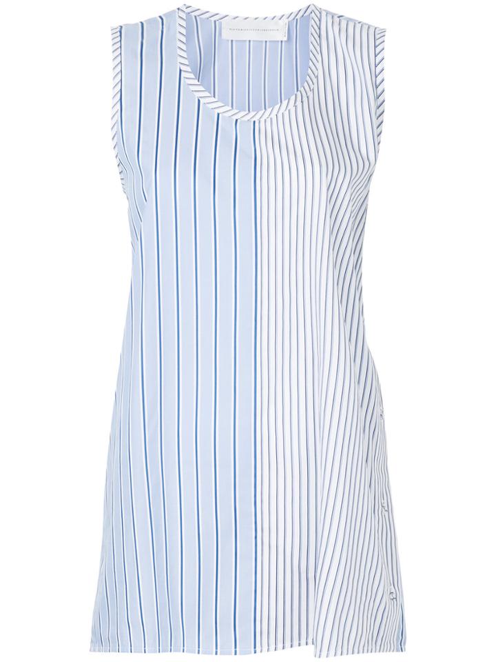 Victoria Victoria Beckham Sleeveless Half Vest Top - Blue