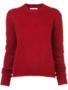 Helmut Lang Long Sleeve Sweater - Red
