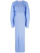 Solace London Mirabelle Pleated Dress - Blue