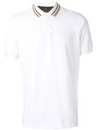 Brunello Cucinelli Striped Collar Polo Shirt - White