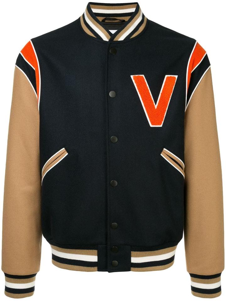 Ports V Varsity Jacket - Blue