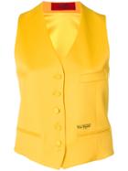 Styland Tailored Suit Waistcoat - Yellow & Orange