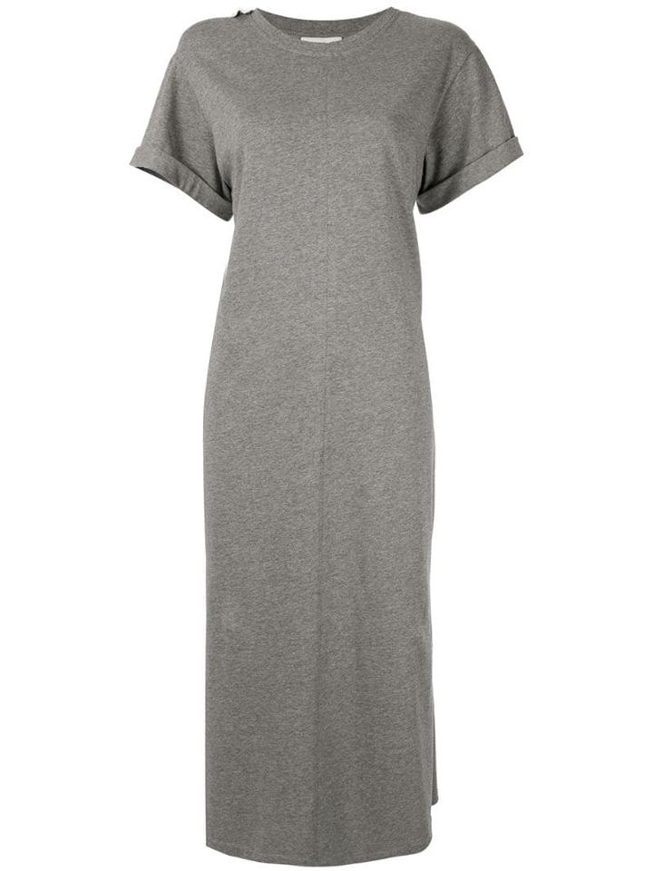 3.1 Phillip Lim Short Sleeve T-shirt Maxi Dress - Grey