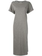 3.1 Phillip Lim Short Sleeve T-shirt Maxi Dress - Grey