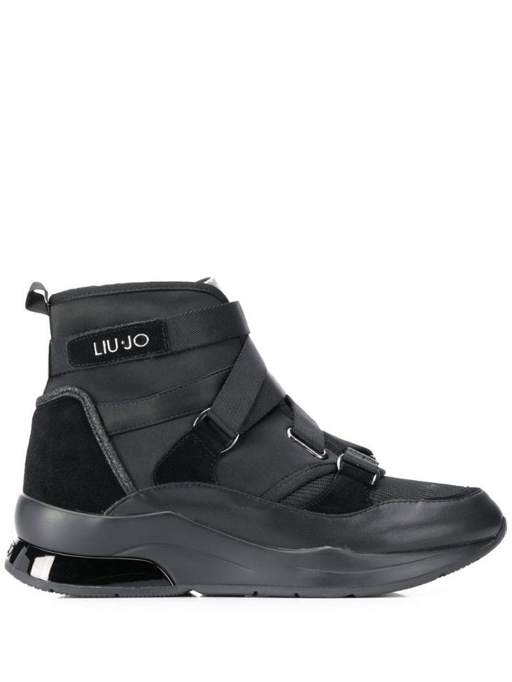 Liu Jo Panelled High-top Sneakers - Black