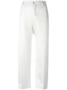 F.r.s For Restless Sleepers - Tartaro Trousers - Women - Silk - L, Women's, White, Silk