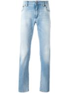 Dolce & Gabbana Straight Leg Jeans, Men's, Size: 58, Blue, Cotton/spandex/elastane