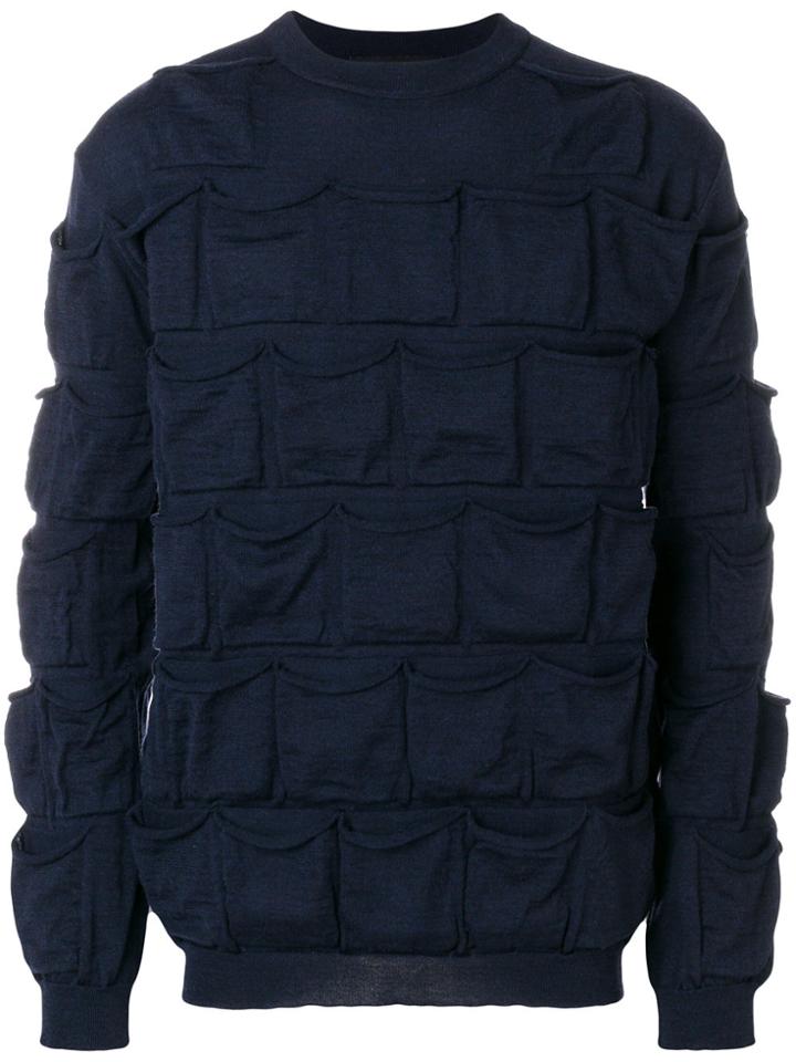 Y / Project Pocket Embellished Sweater - Blue