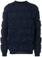 Y / Project Pocket Embellished Sweater - Blue