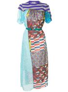 Kolor Patchwork T-shirt Dress - Multicolour