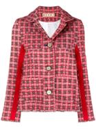 Marni Plaid Side Stripe Jacket - Red