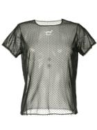 Tu Es Mon Trésor Rocking Horse Mesh T-shirt - Black