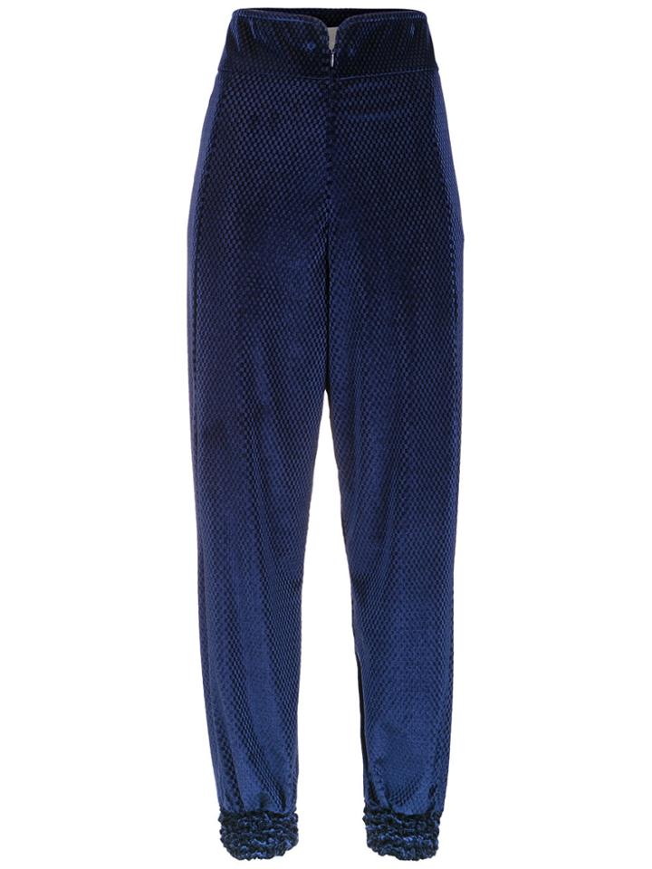 Lilly Sarti Velvet Trousers - Blue