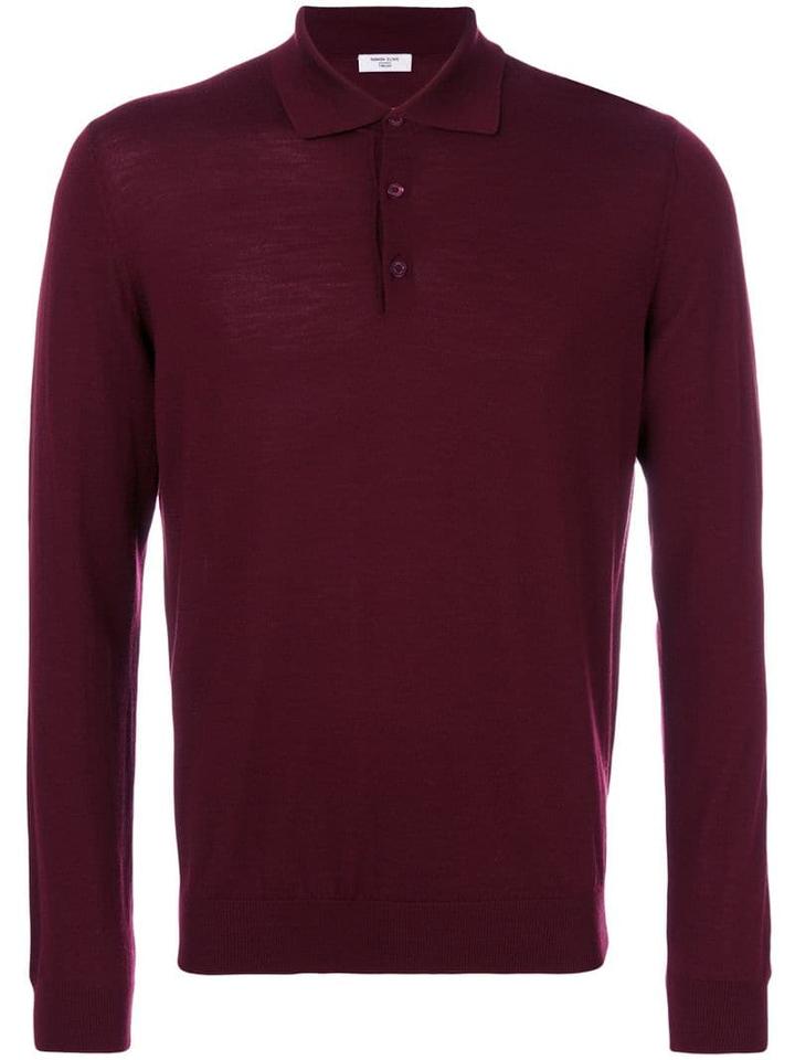Fashion Clinic Timeless Henley Jumper - Pink