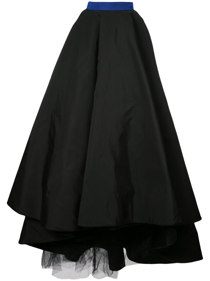 Christian Siriano Full Flared Skirt - Black