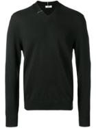 Mauro Grifoni V Neck Detail Sweater - Black