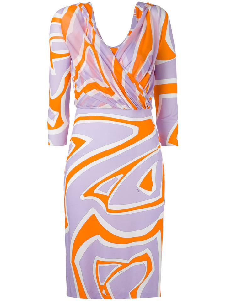 Printed Pencil Dress - Women - Spandex/elastane/cupro/viscose - 44, Spandex/elastane/cupro/viscose, Emilio Pucci