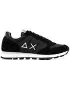 Sun 68 Logo Lace-up Sneakers - Black