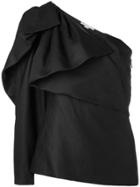 Stella Mccartney Asymmetric Single Sleeve Blouse - Black