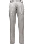Michelle Mason Silk Trouser - Grey