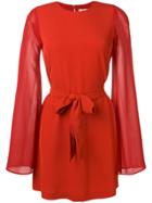 Blanca Chiffon Mini Dress - Red