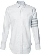 Thom Browne Striped Sleeve Shirt, Men's, Size: 3, Grey, Cotton