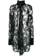 Ann Demeulemeester Floral Lace Blouse - Black