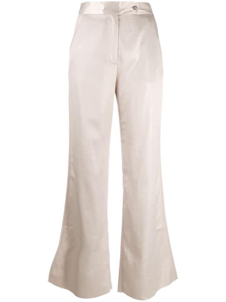 Acne Studios Satin Flared Trousers - Grey