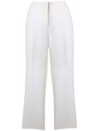 Dkny Cropped Trousers - White